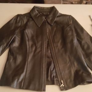 Leather jacket size med